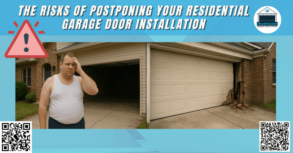 The Risks Of Postponing Your Residential Garage Door Installation 9 The Risks of Postponing Your Residential Garage Door Installation - Framingham Garage Door Center