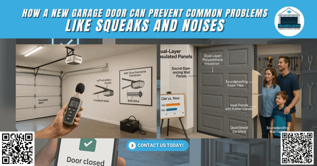 How A New Garage Door Can Prevent Common Problems Like Squeaks And Noises 6 How a New Garage Door Can Prevent Common Problems Like Squeaks and Noises - Framingham Garage Door Center