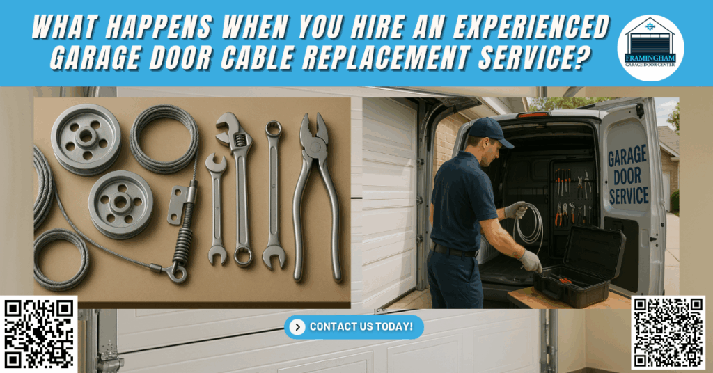 What Happens When You Hire an Experienced Garage Door Cable Replacement Service? - Framingham Garage Door Center